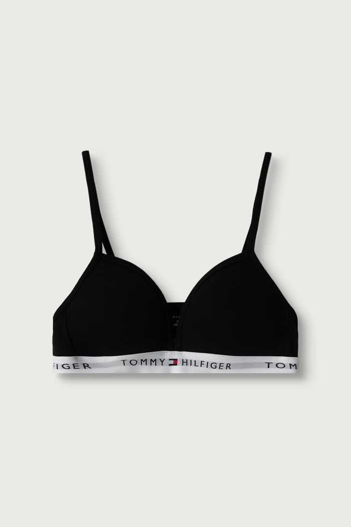Tommy Hilfiger Biustonosz trójkątny dziecięcy czarny UG0UG00850.9BY2