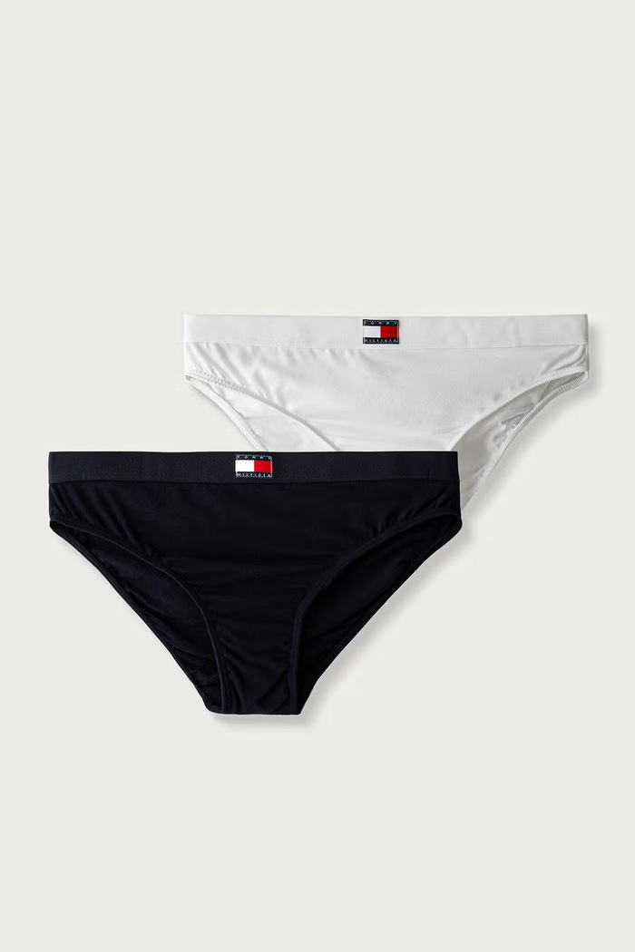 Tommy Hilfiger slipy dziecięce bawełniane z elastanem 2-pack granatowy UG0UG00867.9BY2