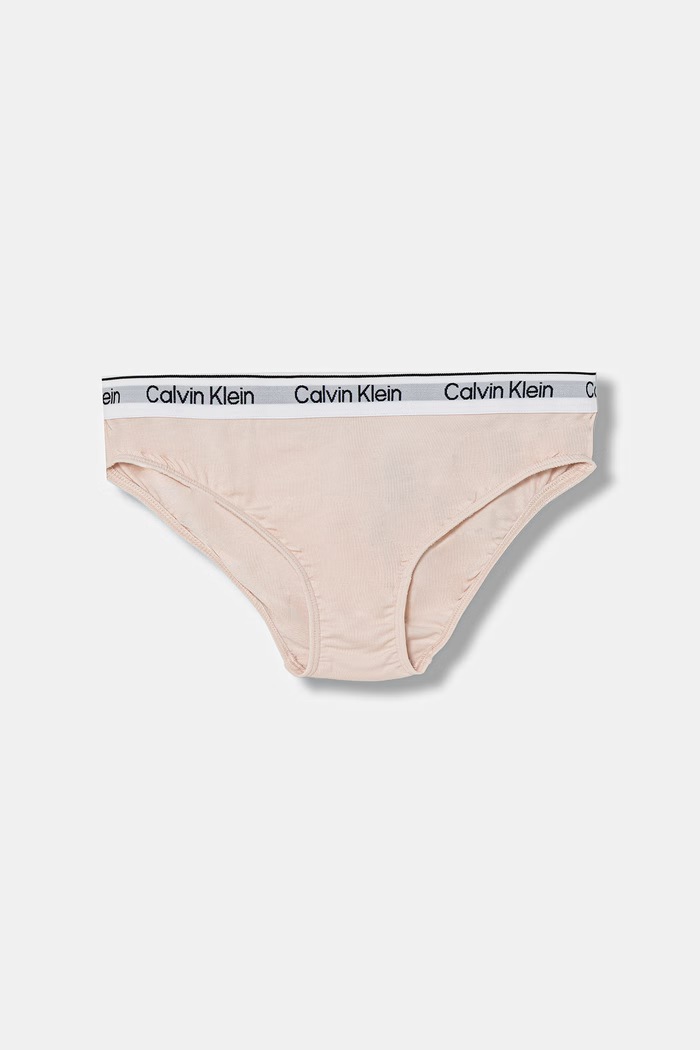 Fete Calvin Klein Underwear chiloți full brief pentru copii, din bumbac cu elastan pachet 2 G80G800726.9BY2 roz