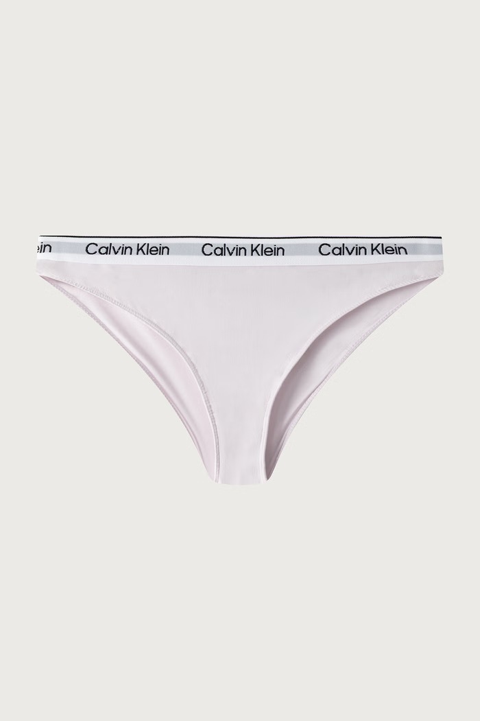 Dievča Calvin Klein Underwear Nohavičky detské bavlnené s elastanom 2-pak G80G800726.9BY2 fialová