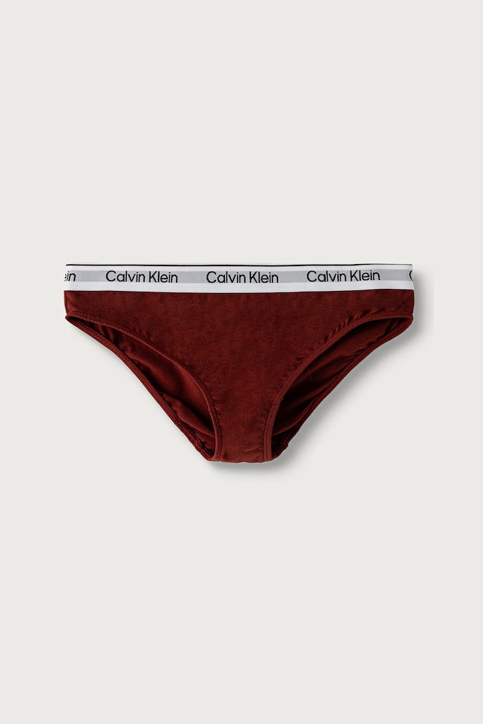 Calvin Klein Underwear kalhotky dětské bavlněné s elastanem 2-pack G80G800726.9BY2 burgundské AW26