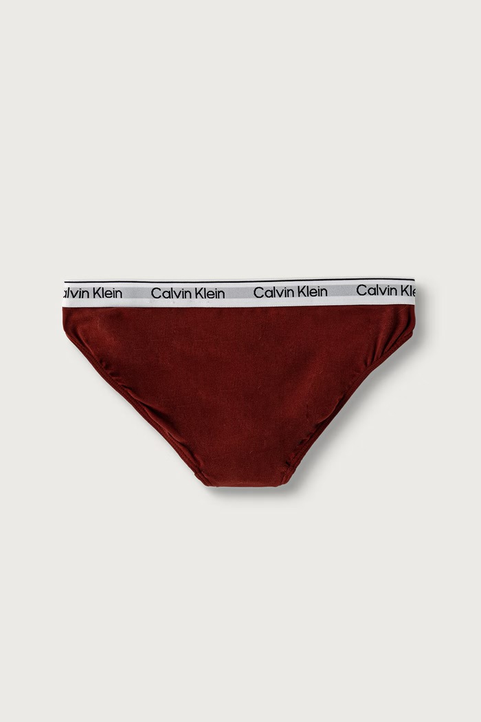Calvin Klein Underwear kalhotky dětské bavlněné s elastanem 2-pack burgundské G80G800726.9BY2