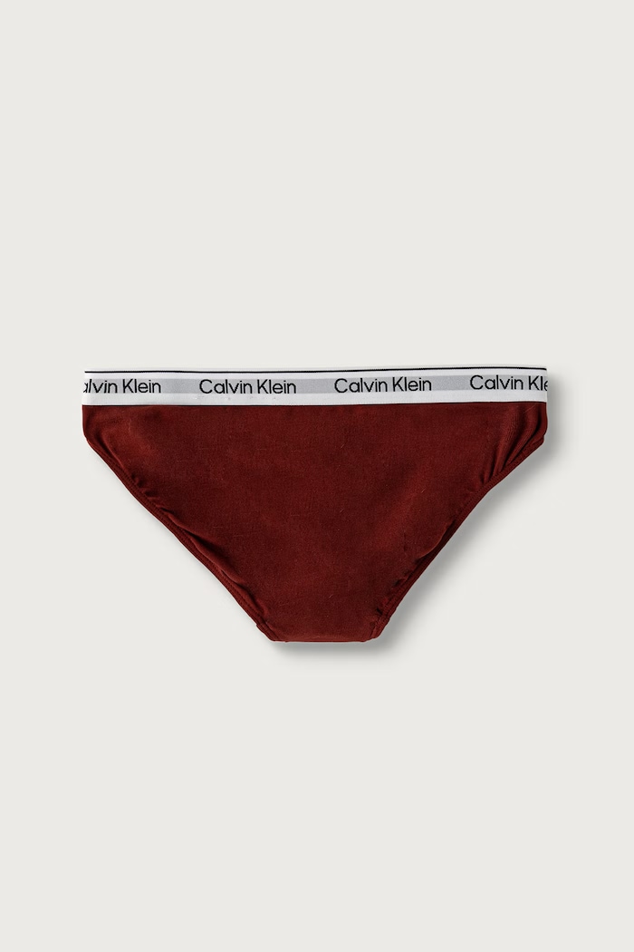 Calvin Klein Underwear kalhotky dětské bavlněné s elastanem 2-pack burgundské G80G800726.9BY2