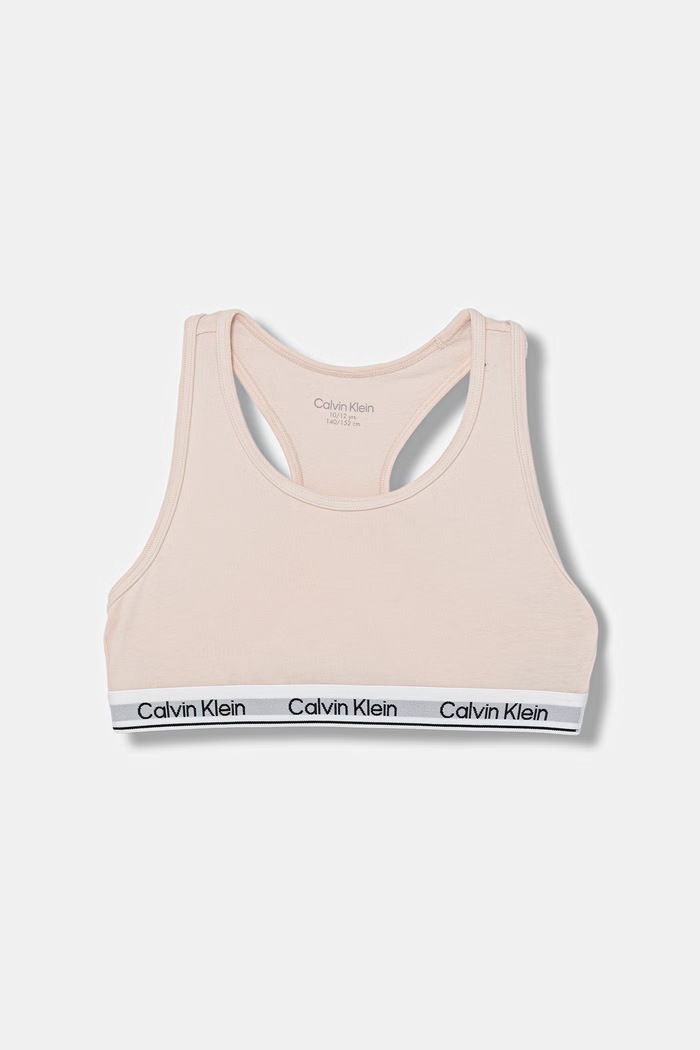 Calvin Klein Underwear sutien pentru copii, din bumbac cu elastan pachet de 2 G80G800742.9BY2 roz AW26