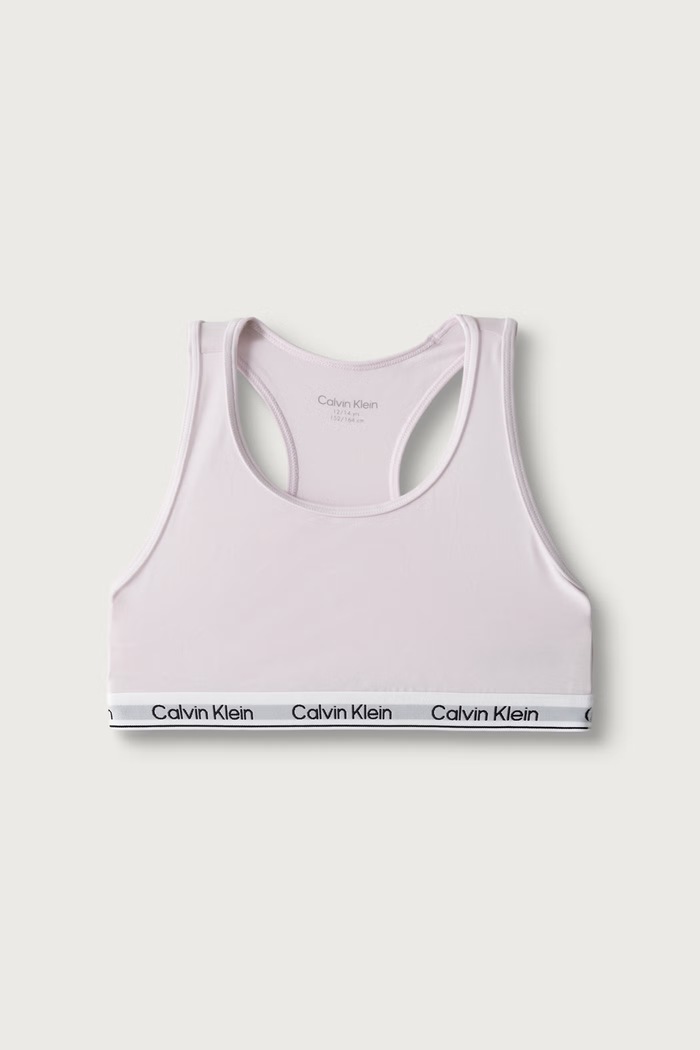 Calvin Klein Underwear Podprsenka detská bavlnená s elastanom 2-pak G80G800742.9BY2 fialová AW26
