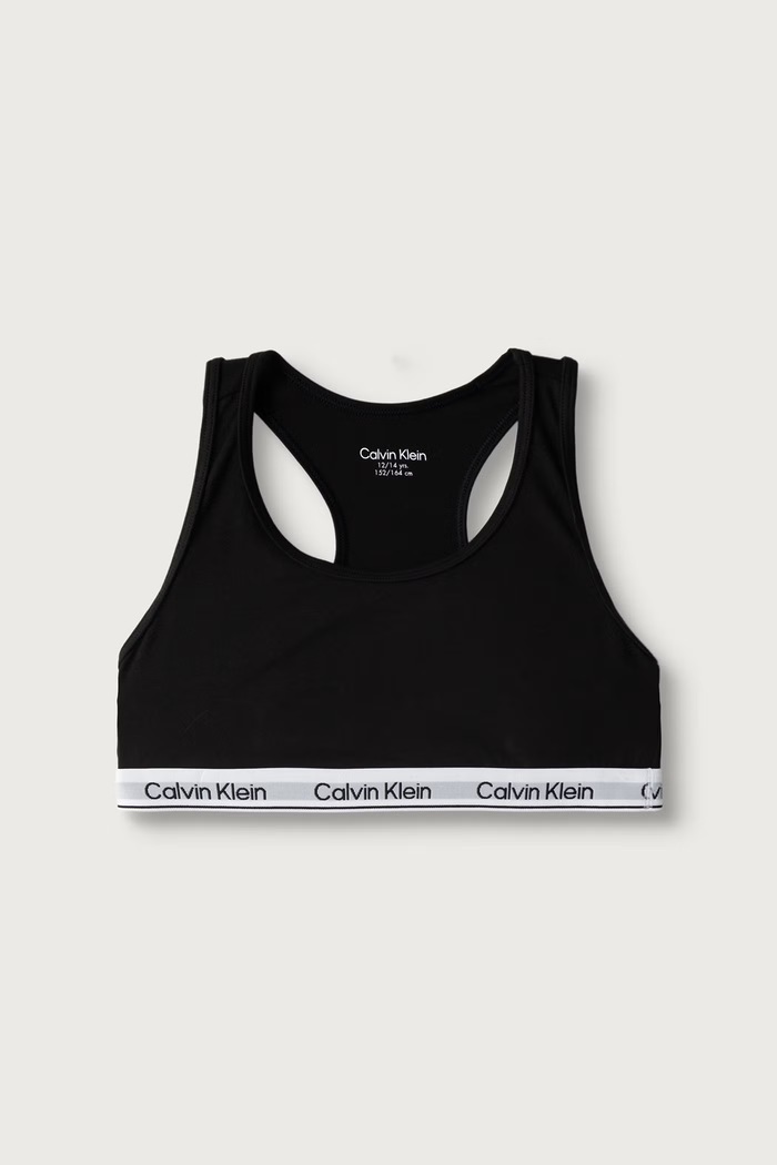 Dievča Calvin Klein Underwear Podprsenka detská bavlnená s elastanom 2-pak G80G800742.9BY2 burgundské