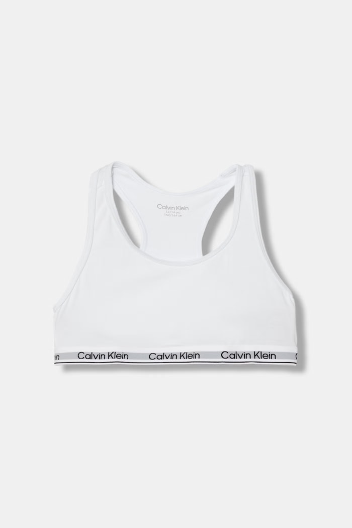Calvin Klein Underwear podprsenka detská bavlnená s elastanom 2-pak G80G800742.9BY2 čierna AW26