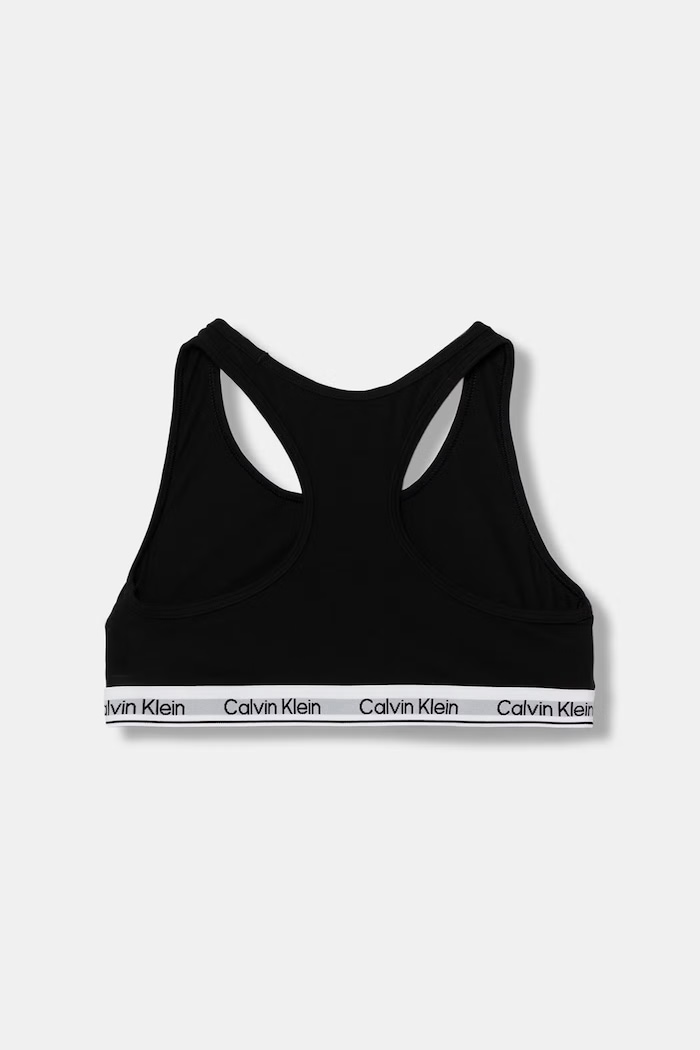 Calvin Klein Underwear podprsenka detská bavlnená s elastanom 2-pak G80G800742.9BY2 čierna