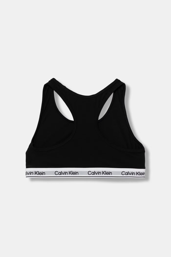Calvin Klein Underwear podprsenka detská bavlnená s elastanom 2-pak G80G800742.9BY2 čierna