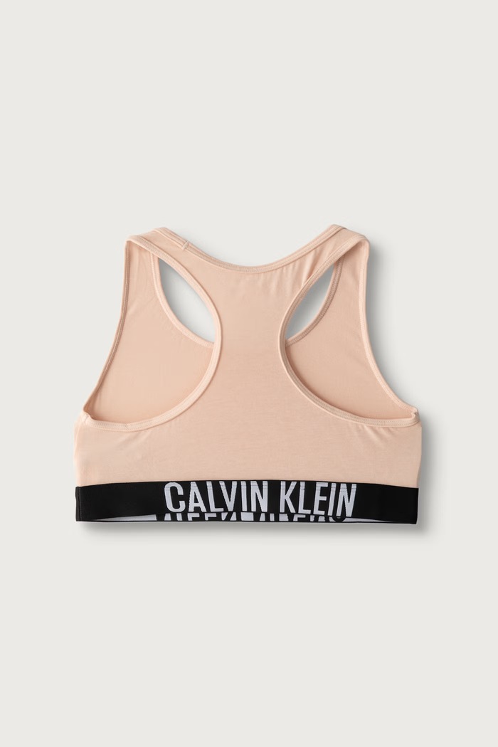 Podprsenka detská bavlnená s elastanom 2-pak Calvin Klein Underwear G80G800744.9BY2 oranžová