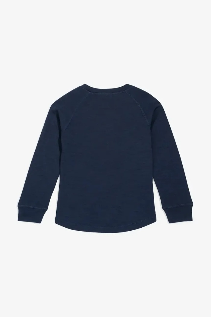 Chłopiec Viking Kids Longsleeve termoaktywny dziecięcy z wełną merino Soft Baselayer Merino Top 50.25575 granatowy