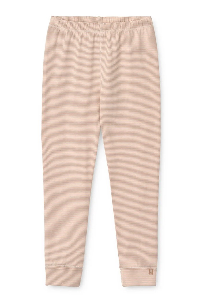 Chłopiec Liewood Piżama dziecięca bawełniana z elastanem Wilhelm Grow Striped Pyjamas Set LW20993.9BY2 różowy