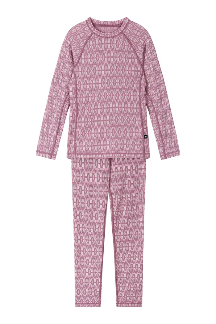 Reima Komplet bielizny termoaktywnej dziecięcy z wełną merino Taival 5200032A.9BY2 różowy AW26