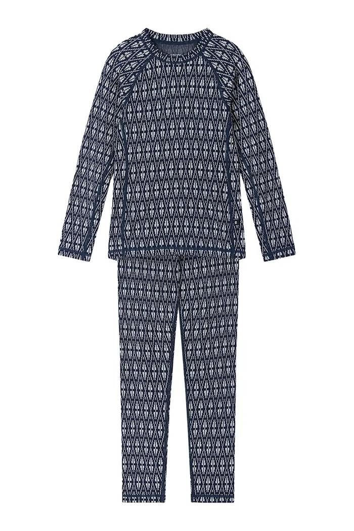 Reima Komplet bielizny termoaktywnej dziecięcy z wełną merino Taival 5200032A.9BY2 granatowy AW26