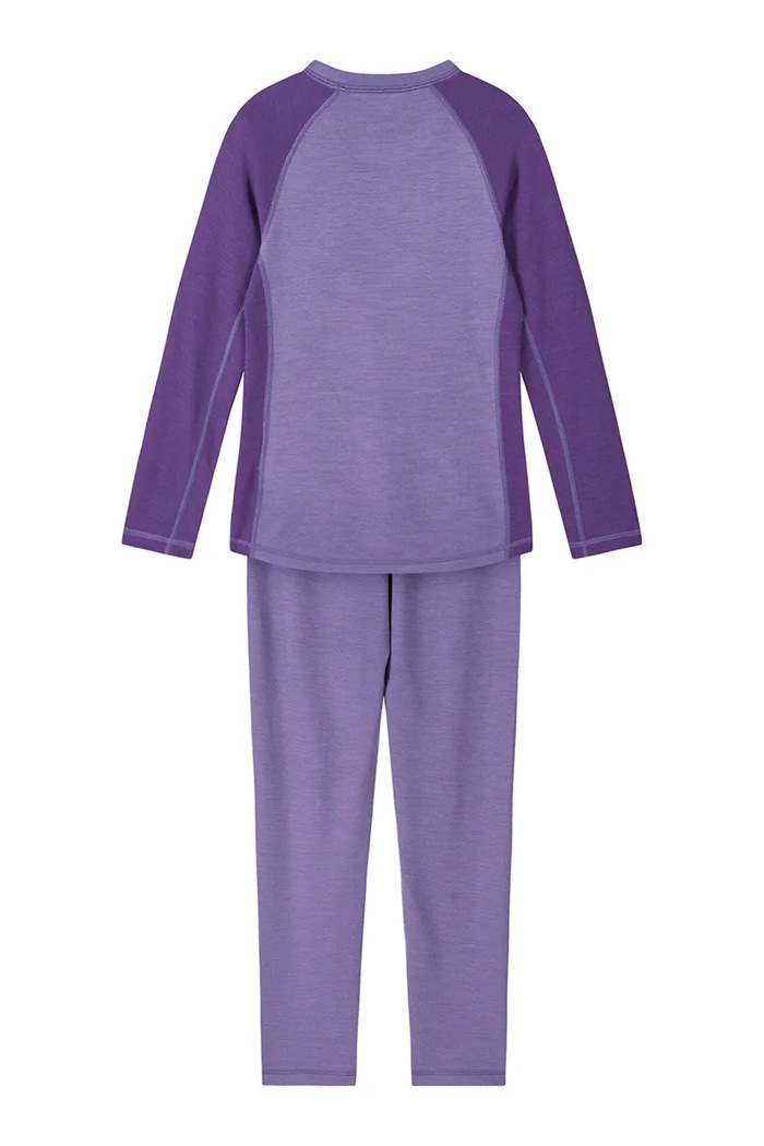 Reima Komplet bielizny termoaktywnej dziecięcy z dodatkiem merino Taitoa 5200030E.9BY2 fioletowy AW26