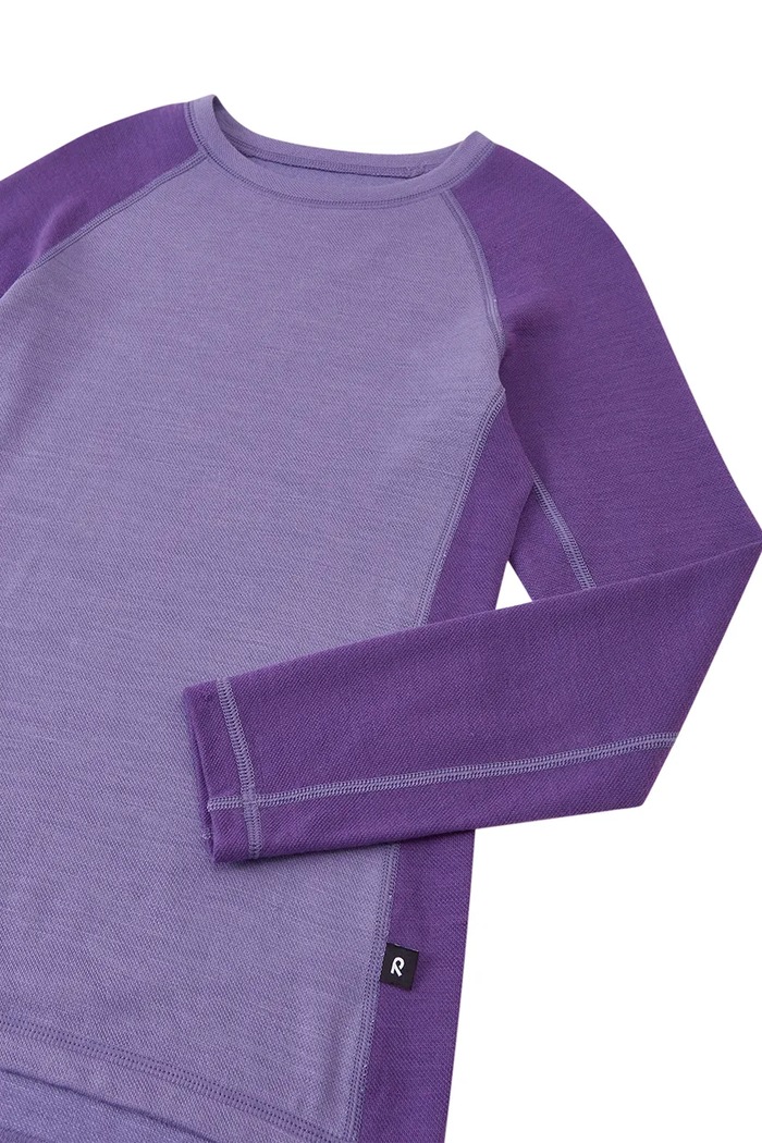 Komplet bielizny termoaktywnej dziecięcy z dodatkiem merino Taitoa Reima 5200030E.9BY2 fioletowy