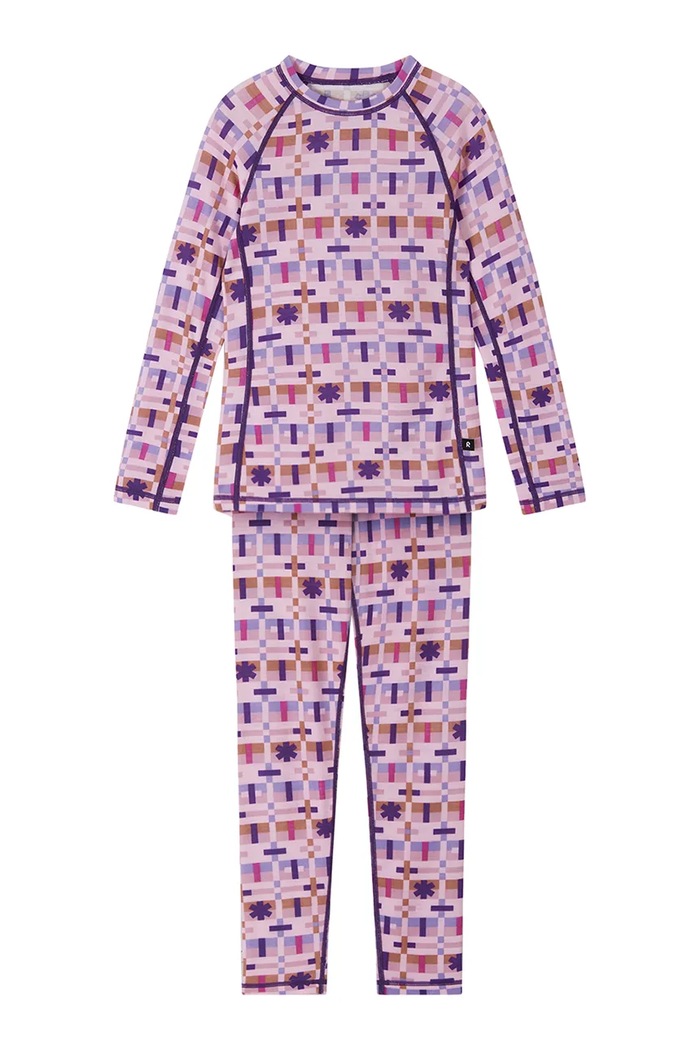 Reima Komplet bielizny termoaktywnej dziecięcy z wełną merino Taitoa 5200030D.9BY2 różowy AW26
