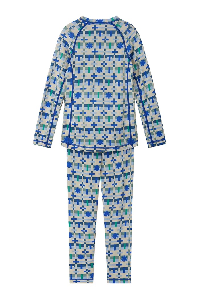 Chłopiec Reima Komplet bielizny termoaktywnej dziecięcy z wełną merino Taitoa 5200030D.9BY2 niebieski