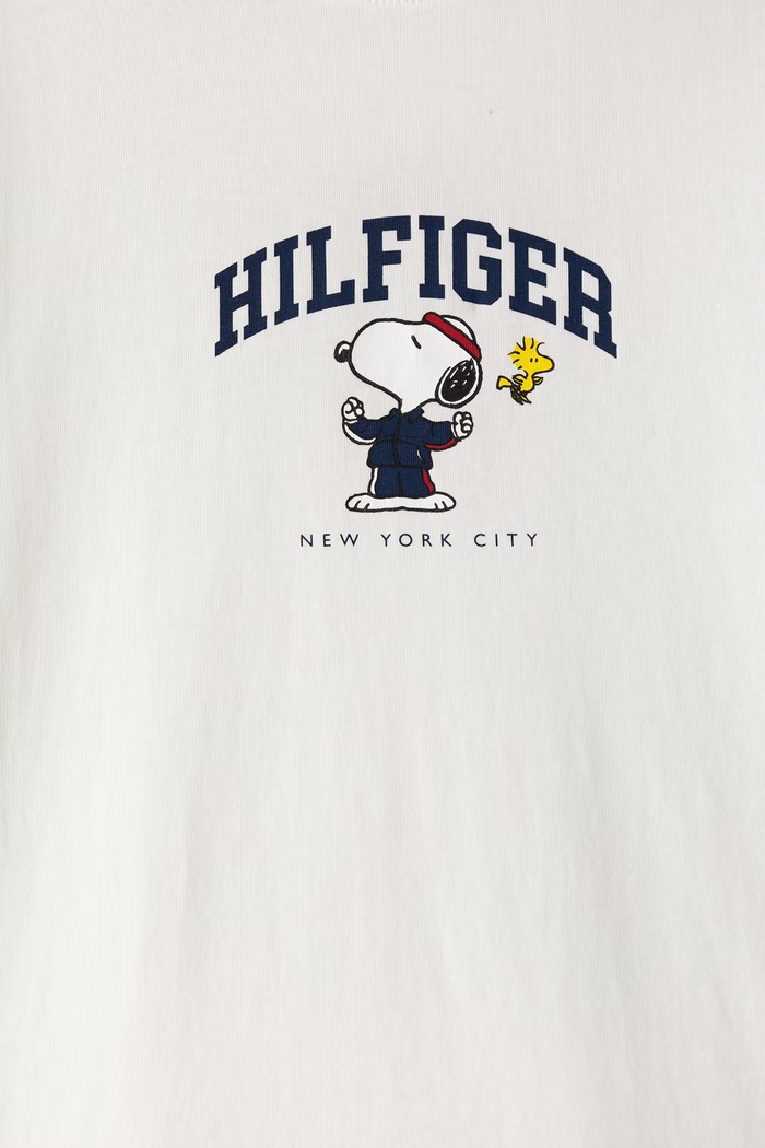 Chłopiec Tommy Hilfiger Piżama dwuczęściowa dziecięca bawełniana UK0UK00103.9BY2 biały