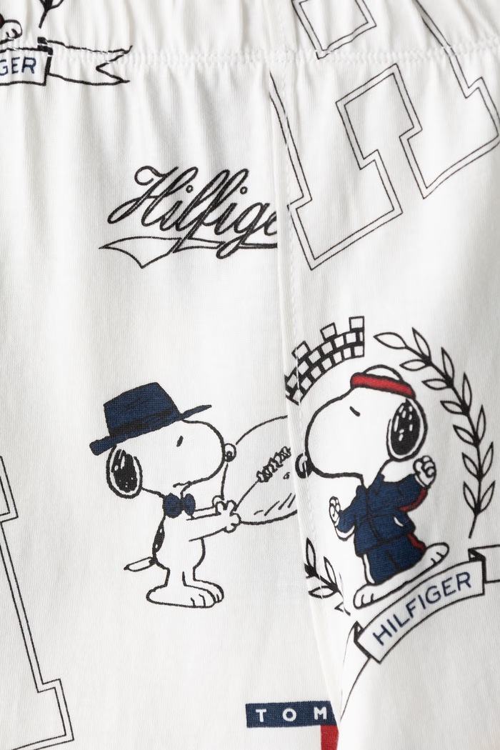 Piżama dwuczęściowa dziecięca bawełniana Tommy Hilfiger UK0UK00103.9BY2 biały