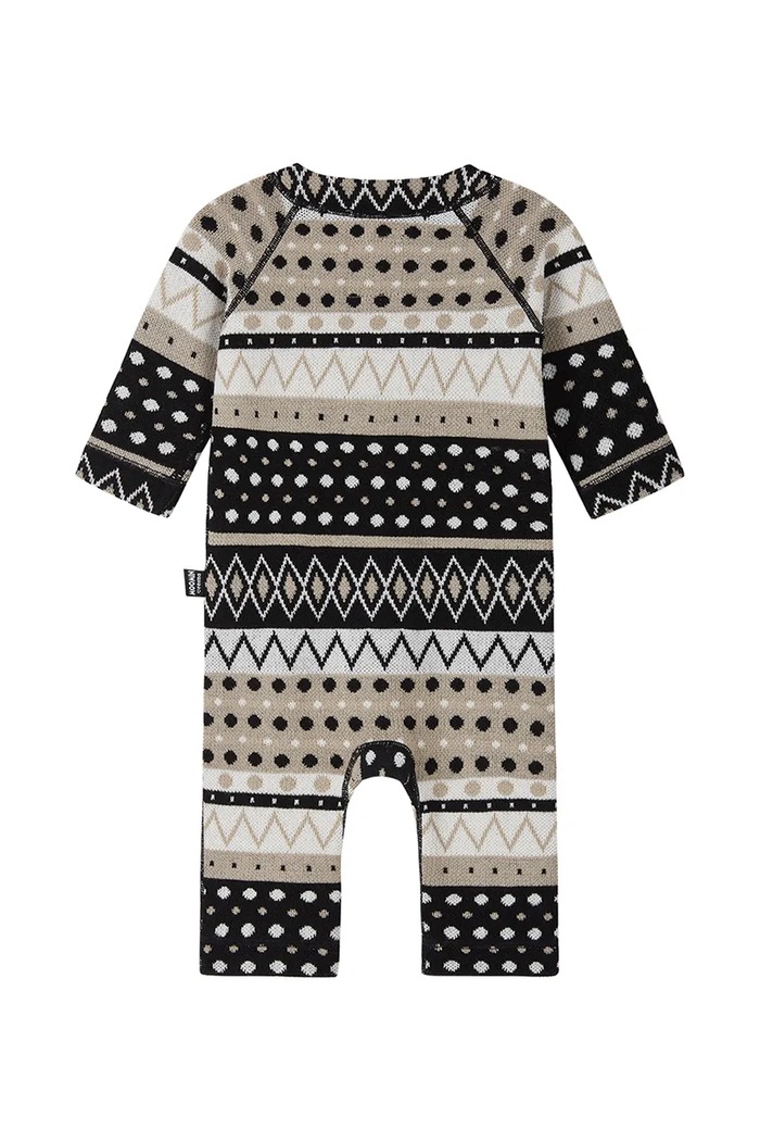 Reima pajacyk niemowlęcy z wełną merino Moomin Mysig 5200284B.9BY2 czarny AW26