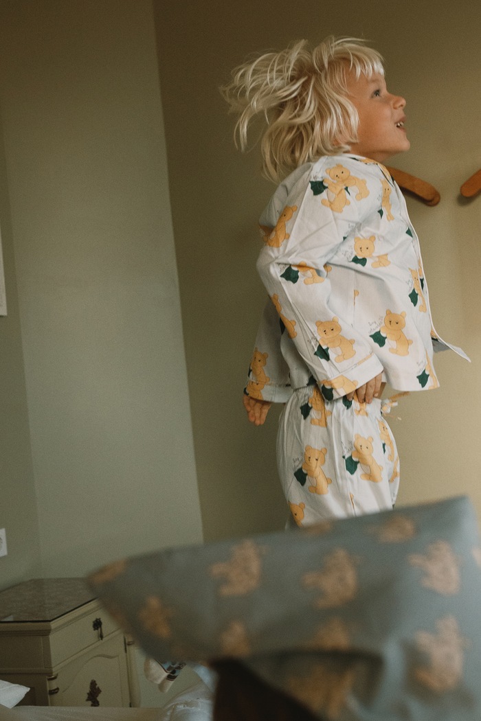 Tinycottons Dvodijelna pidžama za djecu od pamuka BEARS SET AW26.260