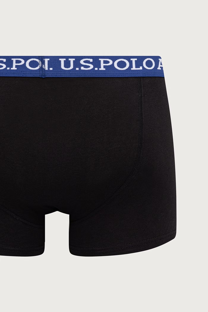 U.S. Polo Assn. Bokserki męskie bawełniane z elastanem USPA Contrast Waistband 3-pack MUP4441