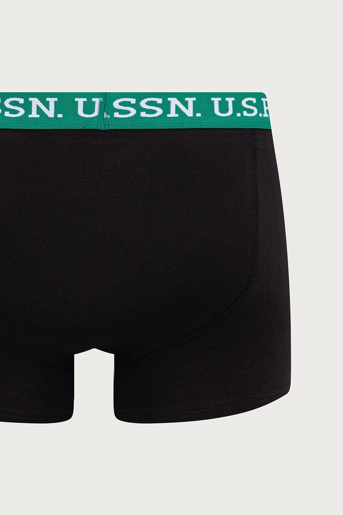 U.S. Polo Assn. Bokserki męskie bawełniane z elastanem USPA Contrast Waistband 3-pack MUP4441
