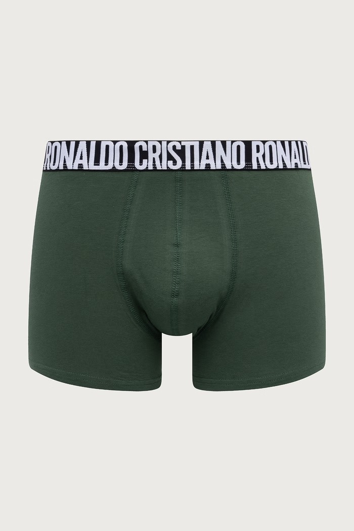 Odzież CR7 Cristiano Ronaldo Bokserki dopasowane męskie bawełniane z elastanem 7-pack 8127.4900.2805 czarny