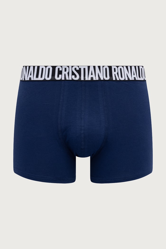 Bokserki dopasowane męskie bawełniane z elastanem 7-pack CR7 Cristiano Ronaldo 8127.4900.2805 czarny