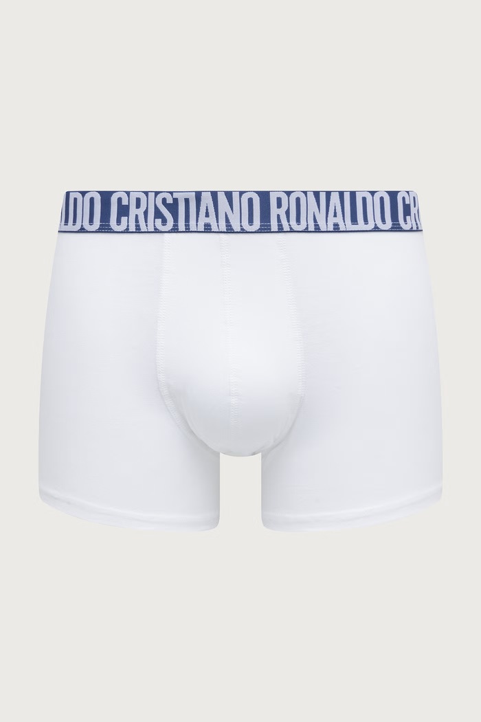 Bokserki dopasowane męskie bawełniane z elastanem 7-pack CR7 Cristiano Ronaldo czarny 8127.4900.2805