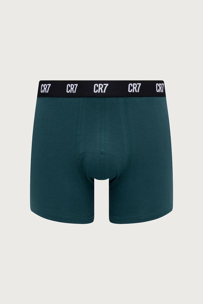 Odzież CR7 Cristiano Ronaldo Bokserki dopasowane męskie bawełniane z elastanem 7-pack 8127.4900.2832 granatowy