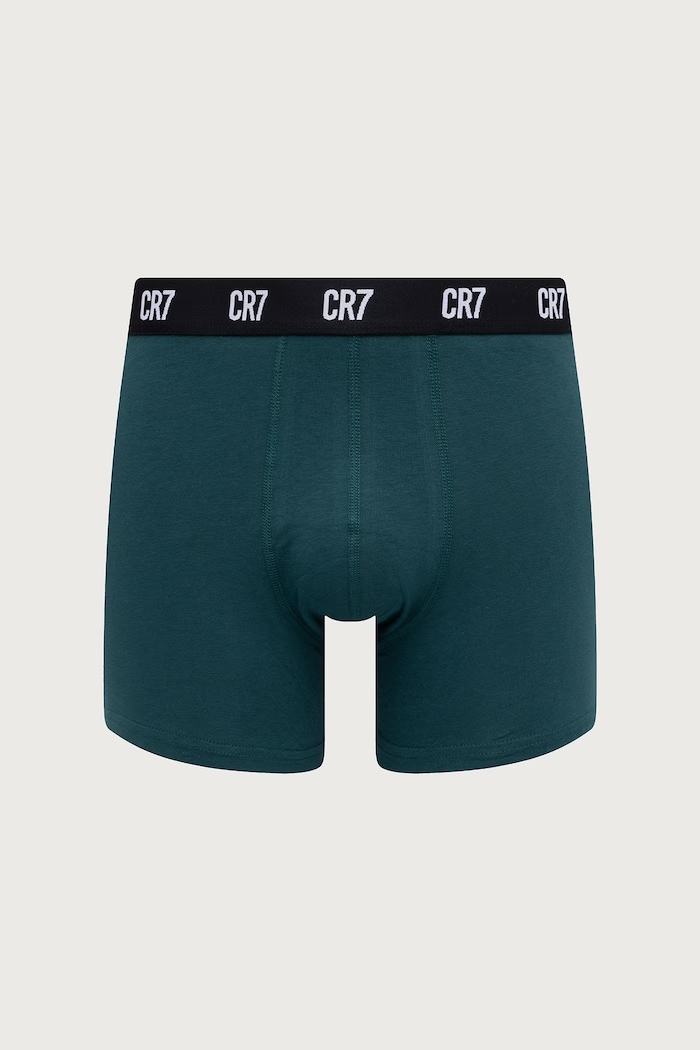 Odzież CR7 Cristiano Ronaldo Bokserki dopasowane męskie bawełniane z elastanem 7-pack 8127.4900.2832 granatowy