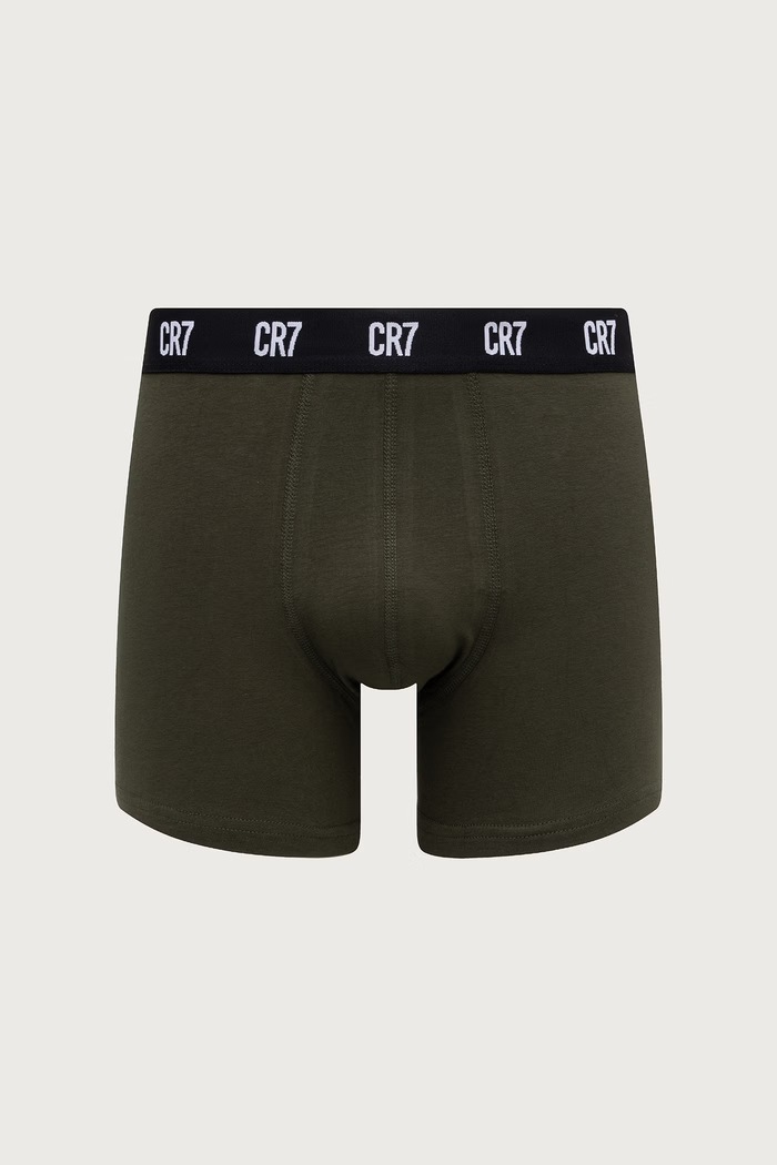 Bokserki dopasowane męskie bawełniane z elastanem 7-pack CR7 Cristiano Ronaldo granatowy 8127.4900.2832