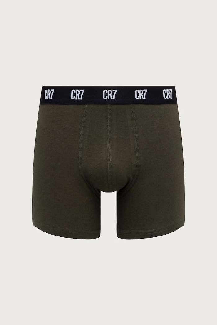 Bokserki dopasowane męskie bawełniane z elastanem 7-pack CR7 Cristiano Ronaldo granatowy 8127.4900.2832