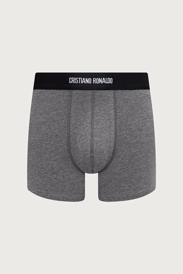 Odjeća CR7 Cristiano Ronaldo Bokserice za muškarce s pamukom 5-pack 8125.4900.2373 siva
