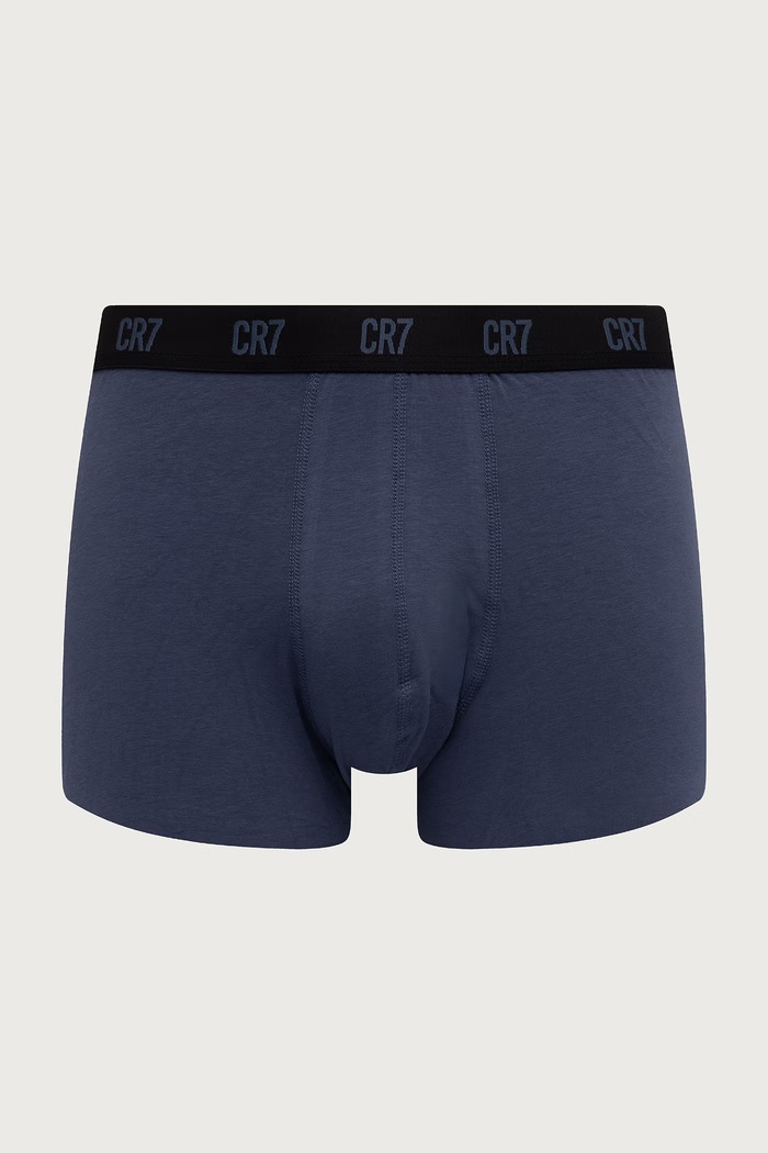 Oblečenie CR7 Cristiano Ronaldo Boxerky pánske bavlnené s elastanom 5-pak 8125.4900.2372 tmavomodrá