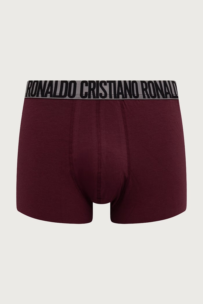 Oblečenie CR7 Cristiano Ronaldo Boxerky pánske bavlnené s elastanom 4-pak 8104.4900.2522 sivá
