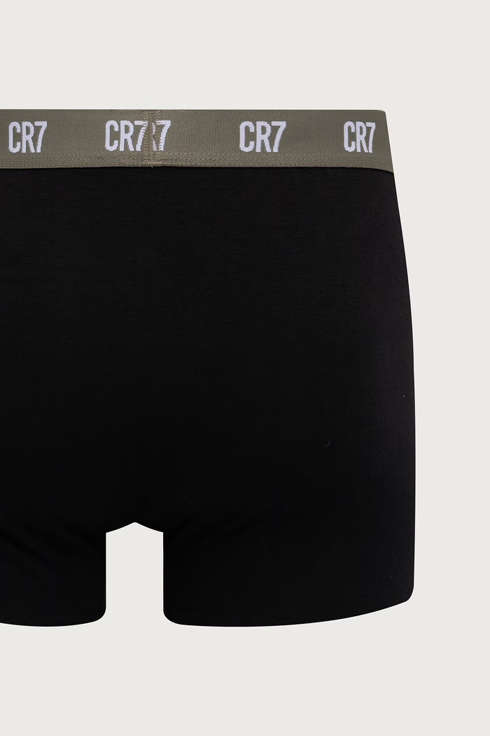 Boxerky pánske bavlnené s elastanom 3-pak CR7 Cristiano Ronaldo čierna 8100.4900.2818