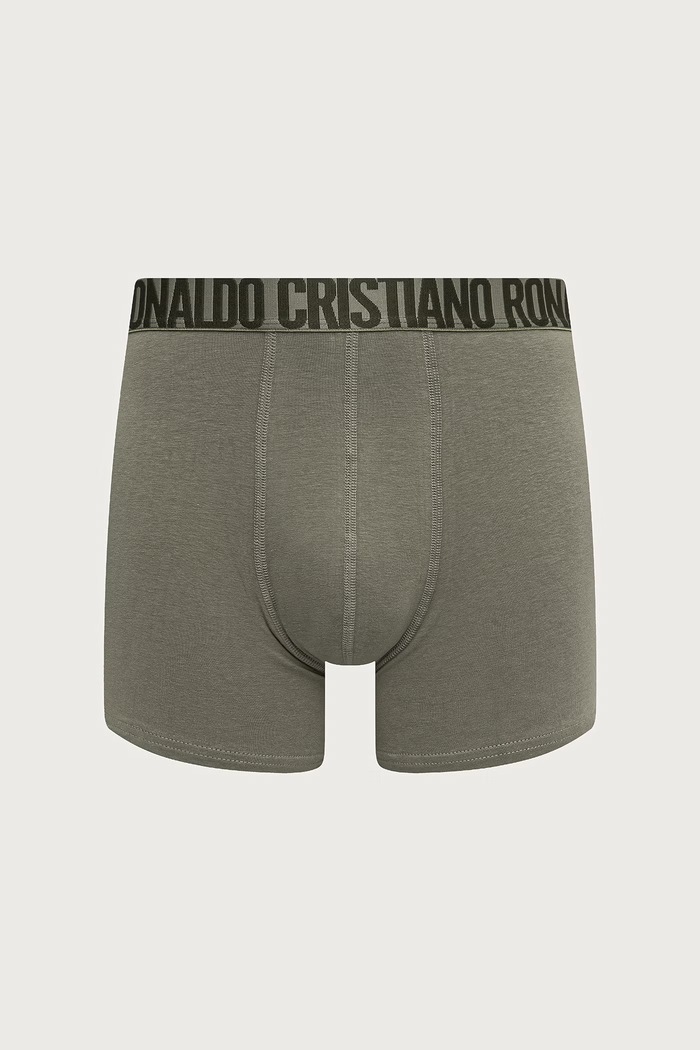 CR7 Cristiano Ronaldo Bokserice za muškarce s pamukom 3-pack 8100.4900.2817 zelena AW26