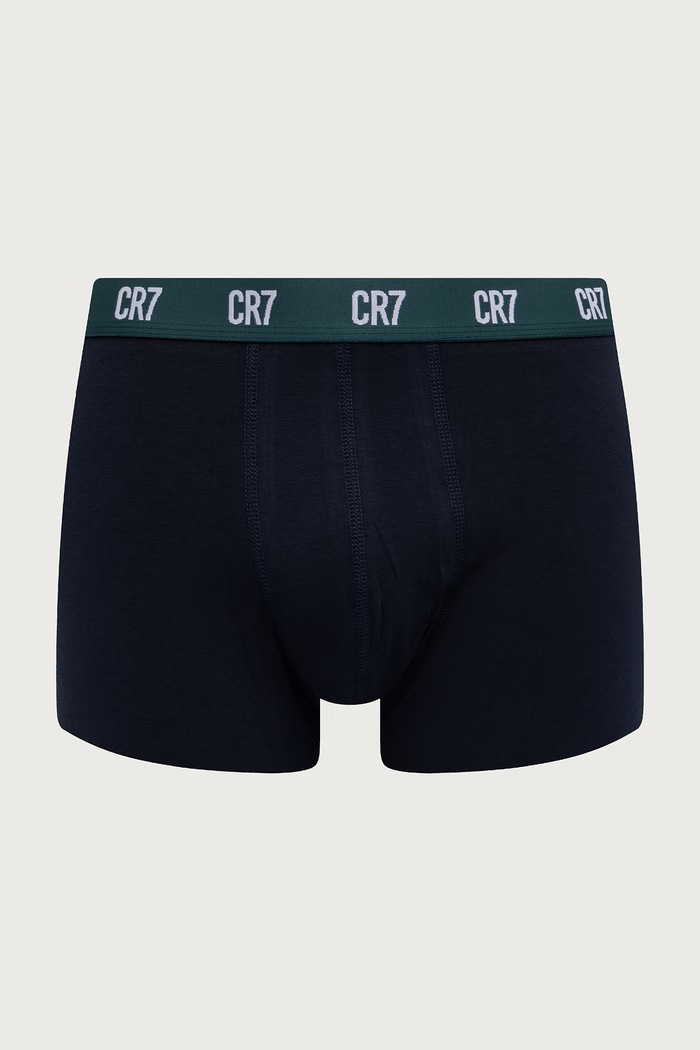 CR7 Cristiano Ronaldo Boxerky pánske bavlnené s elastanom 3-pak 8100.4900.2815 tmavomodrá AW26