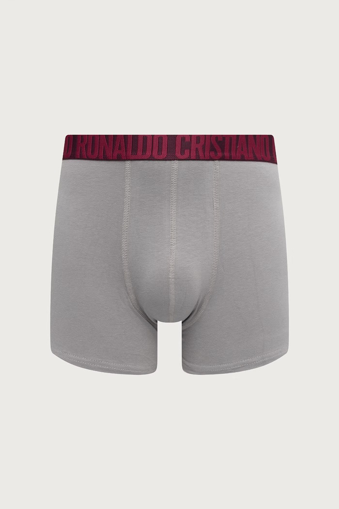 CR7 Cristiano Ronaldo Bokserki męskie z bawełną 3-pack 8100.4900.2811 bordowy AW26