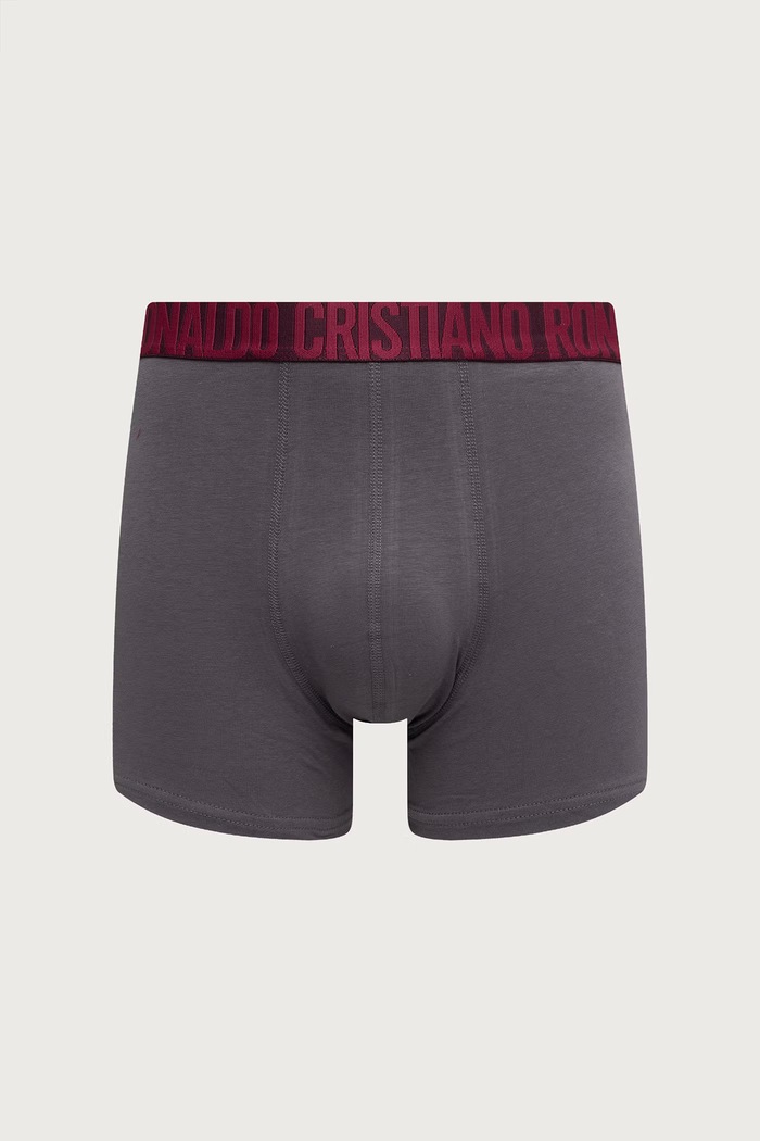 Odzież CR7 Cristiano Ronaldo Bokserki męskie z bawełną 3-pack 8100.4900.2811 bordowy