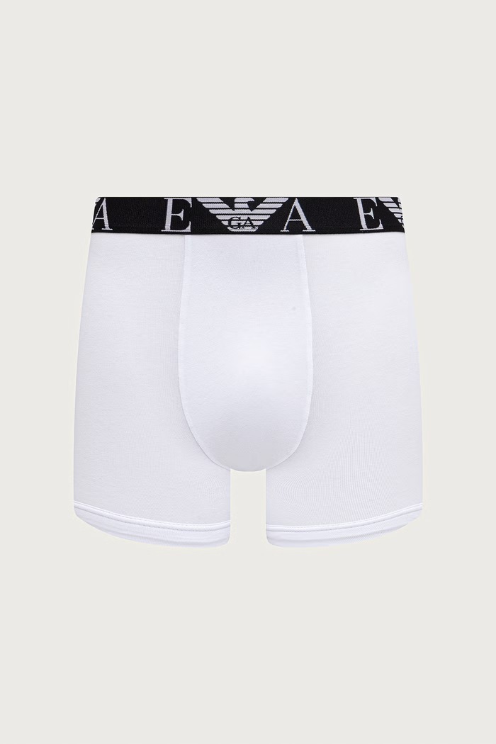 Emporio Armani Underwear Bokserki dopasowane męskie bawełniane z elastanem 5-pack EM003793.AF25048 czarny AW26