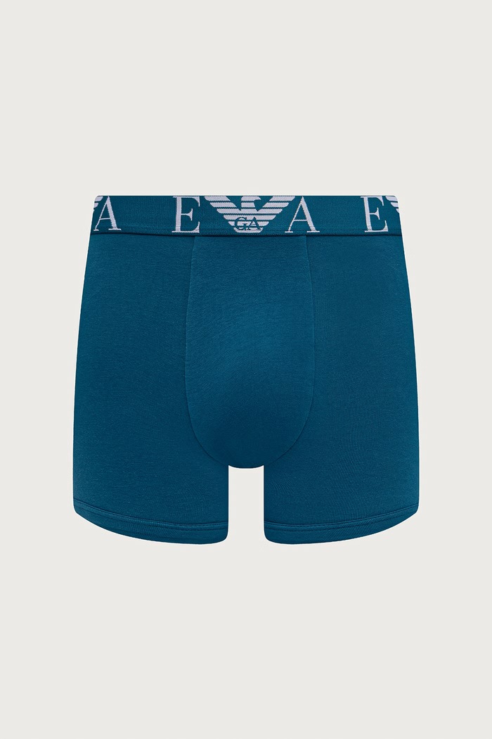 Bokserki dopasowane męskie bawełniane z elastanem 5-pack Emporio Armani Underwear EM003793.AF25048 czarny