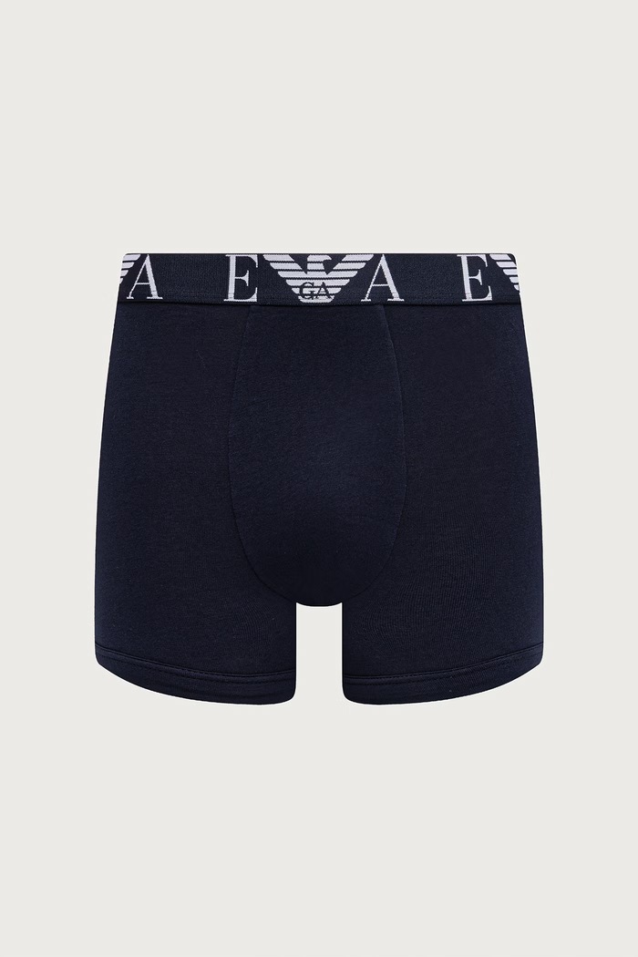 Bokserki dopasowane męskie bawełniane z elastanem 5-pack Emporio Armani Underwear czarny EM003793.AF25048