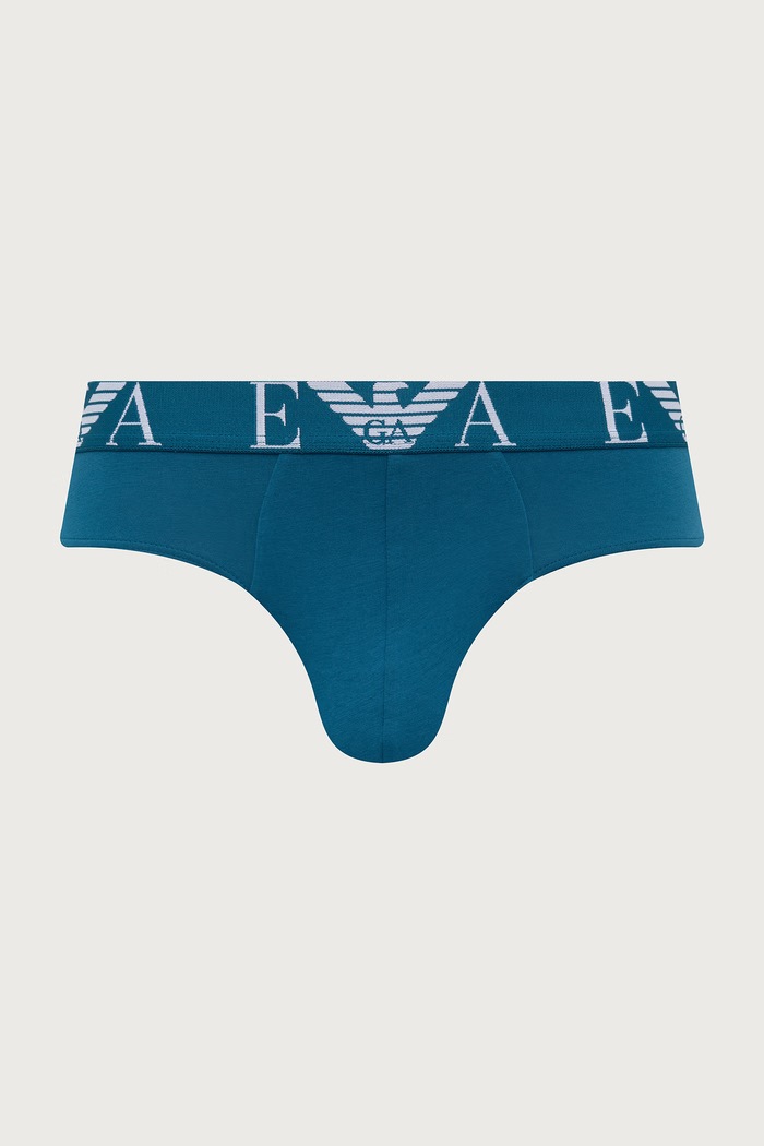 Slipy męskie bawełniane z elastanem 5-pack Emporio Armani Underwear czarny EM003792.AF25048
