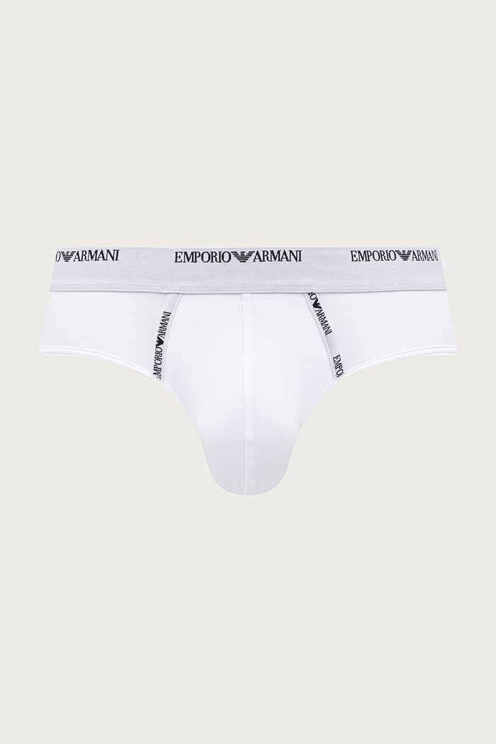 Emporio Armani Underwear Slipy męskie bawełniane z elastanem 2-pack EM000401.AF25056 czarny AW26