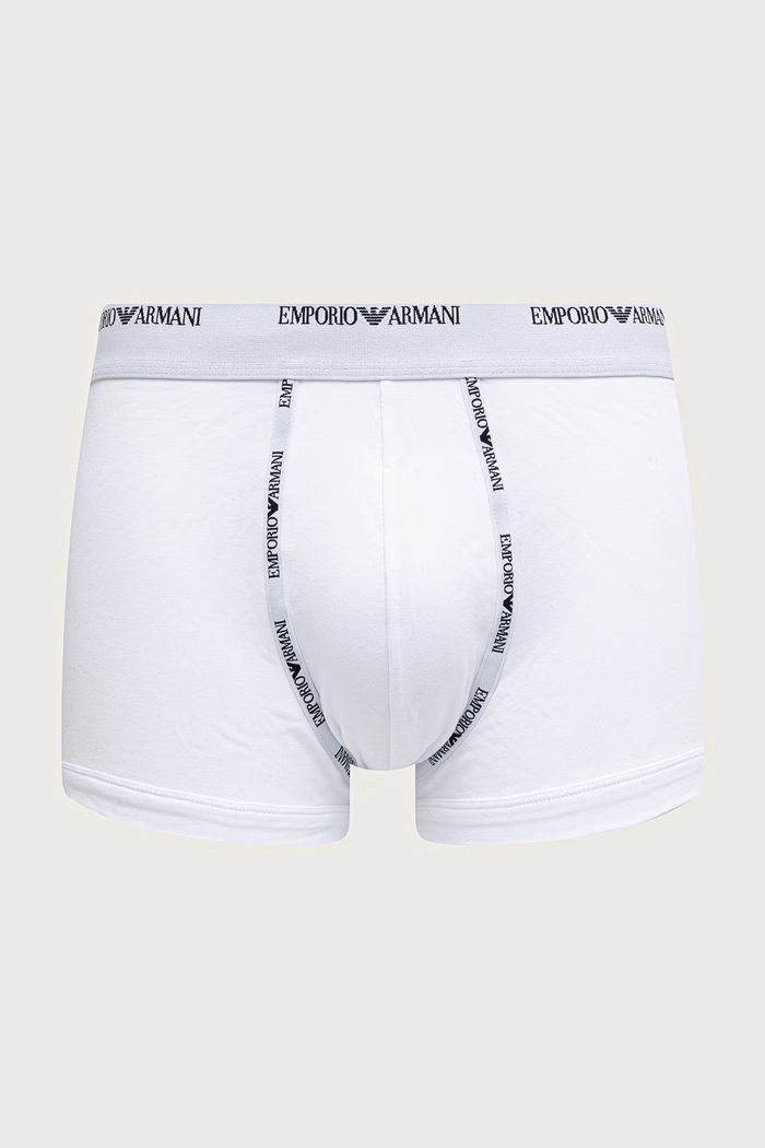 Odzież Emporio Armani Underwear Bokserki dopasowane damskie bawełniane z elastanem 2-pack EM000254.AF25056 czarny