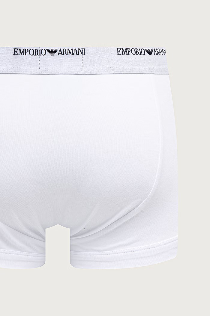 Bokserki dopasowane damskie bawełniane z elastanem 2-pack Emporio Armani Underwear czarny EM000254.AF25056